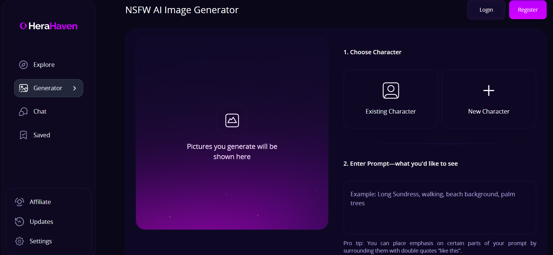 AI-Generated Images  HeraHaven AI